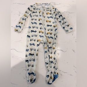Posh Peanut Footie Onesie (9-12 mos), Cars